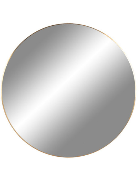 Miroir mural moderne Rond 60x60 Métal Doré Effet laiton Jersey House Nordic - 1