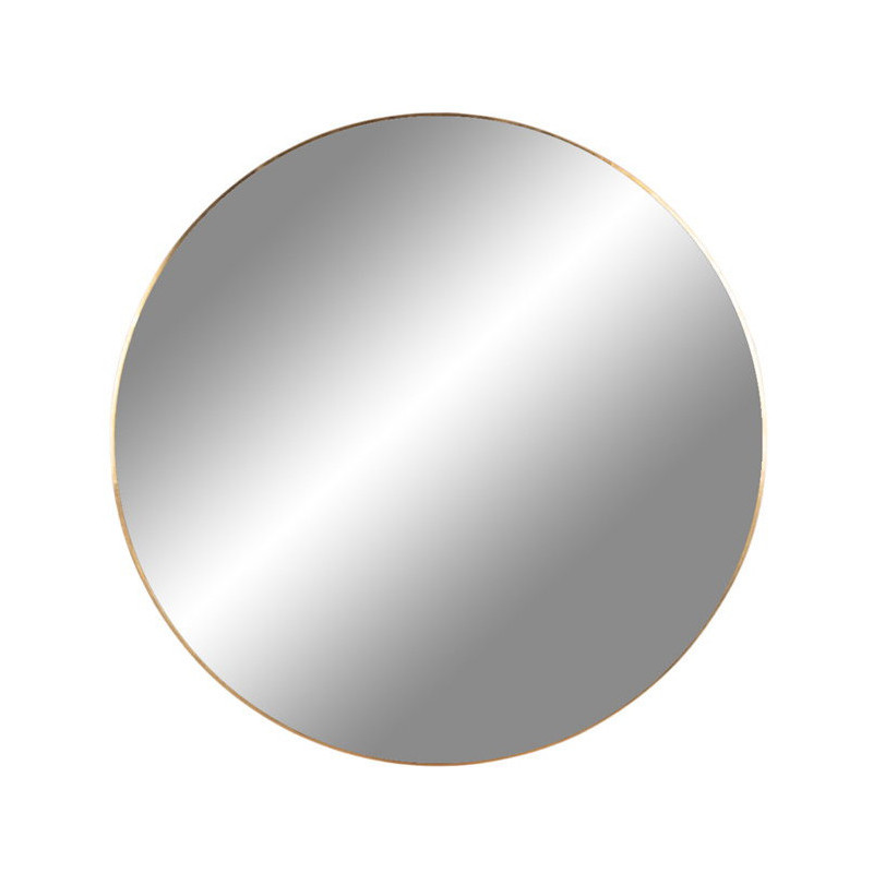 Miroir mural moderne Rond 40x40 Métal Doré Effet laiton Jersey House Nordic - 1
