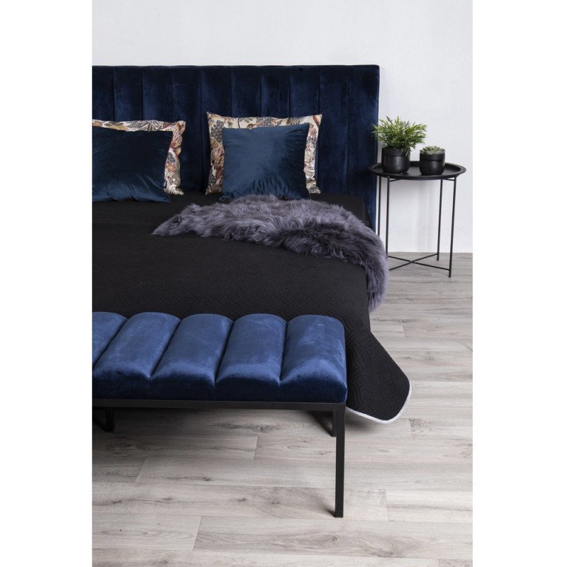 Table d'appoint moderne Ronde Métal Noir Bastia 