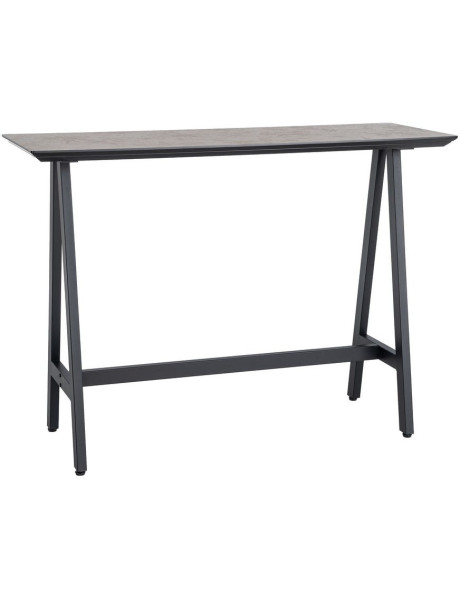 Table haute rectangulaire 138 x 50 x 100 cm noir crème...