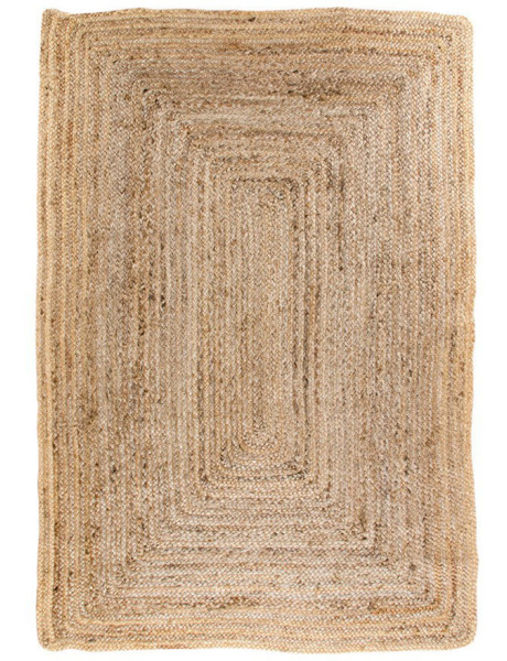Tapis indien Rectangulaire 120x180 Jute Naturel Tressé Bombay 