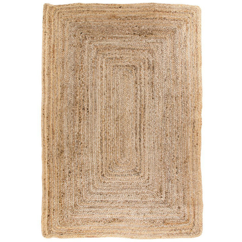 Tapis indien Rectangulaire 120x180 Jute Naturel Tressé Bombay 