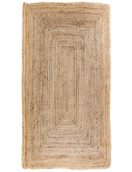 Tapis indien Rectangulaire 65x135 Jute Naturel Tressé Bombay 