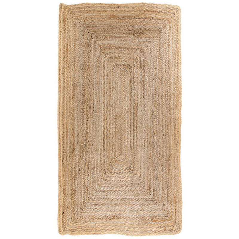 Tapis indien Rectangulaire 65x135 Jute Naturel Tressé Bombay 
