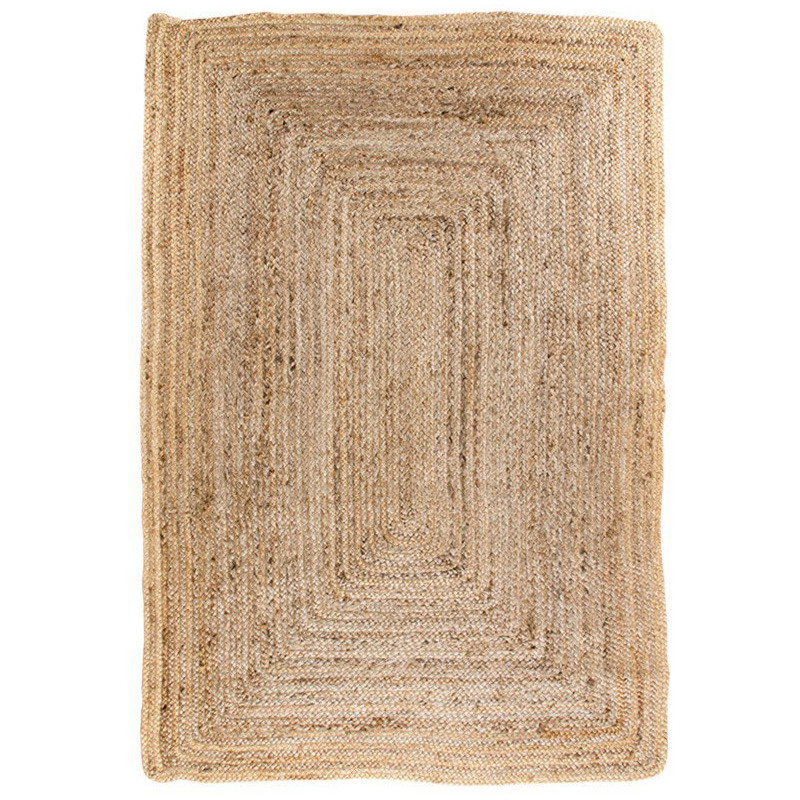 Petit Tapis indien Rectangulaire 60x90 Jute Naturel Tressé Bombay 