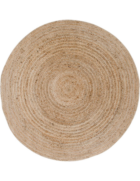 Tapis indien Rond 180 cm Jute Naturel Tressé Bombay 