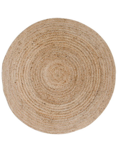 Tapis indien Rond 150 cm Jute Naturel Tressé Bombay 