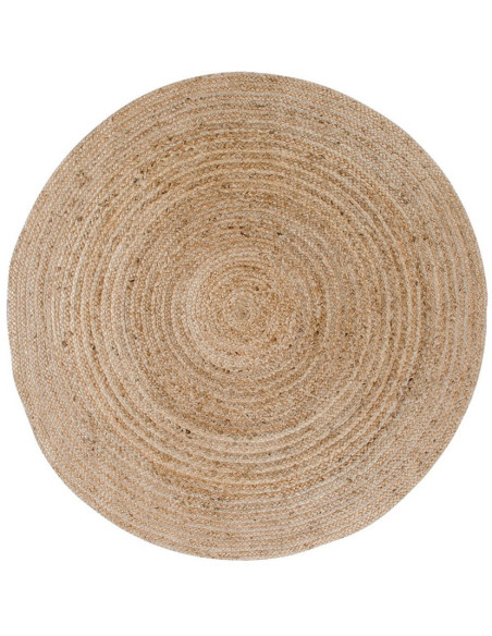 Tapis indien Rond 150 cm Jute Naturel Tressé Bombay 