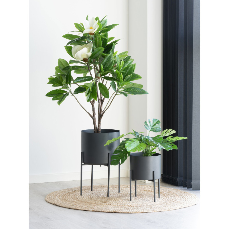 Petit Tapis indien Rond 90 cm Jute Naturel Tressé Bombay 