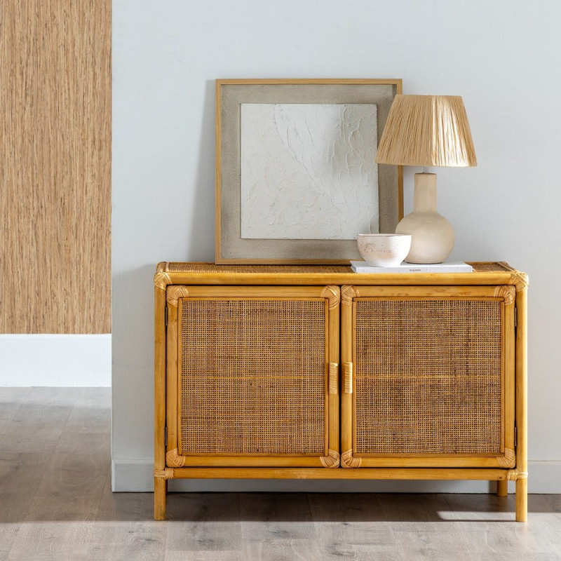 Buffet bas rotin naturel 97,5 x 40 x...