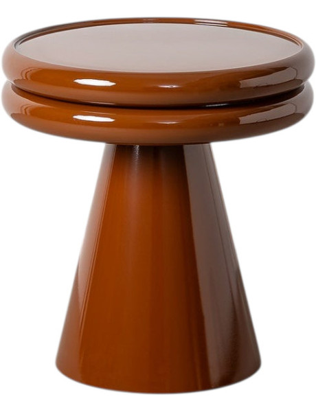 Table d'appoint ronde terracotta métal Ø52,5 x H56 cm Oronz