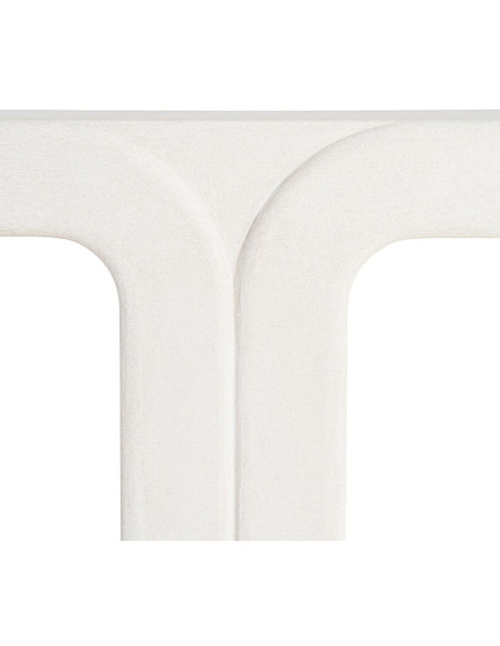 Console design géométrique Wilma MDF blanc 120 cm