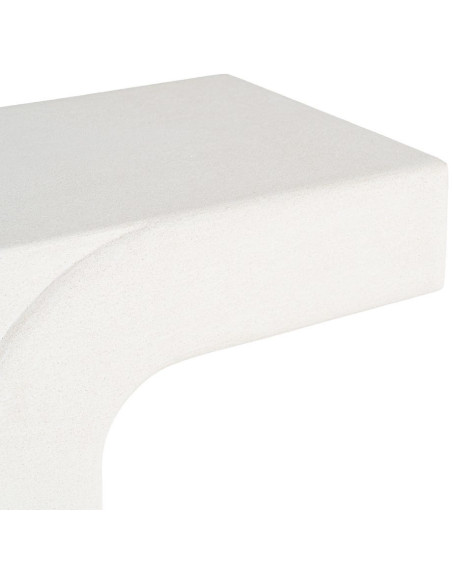Console design géométrique Wilma MDF blanc 120 cm