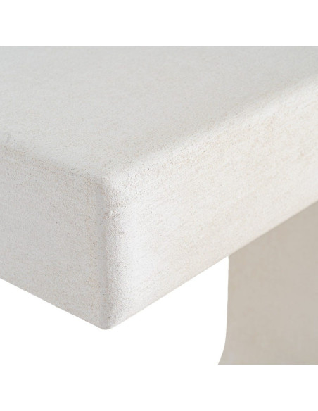 Console design géométrique Wilma MDF blanc 120 cm
