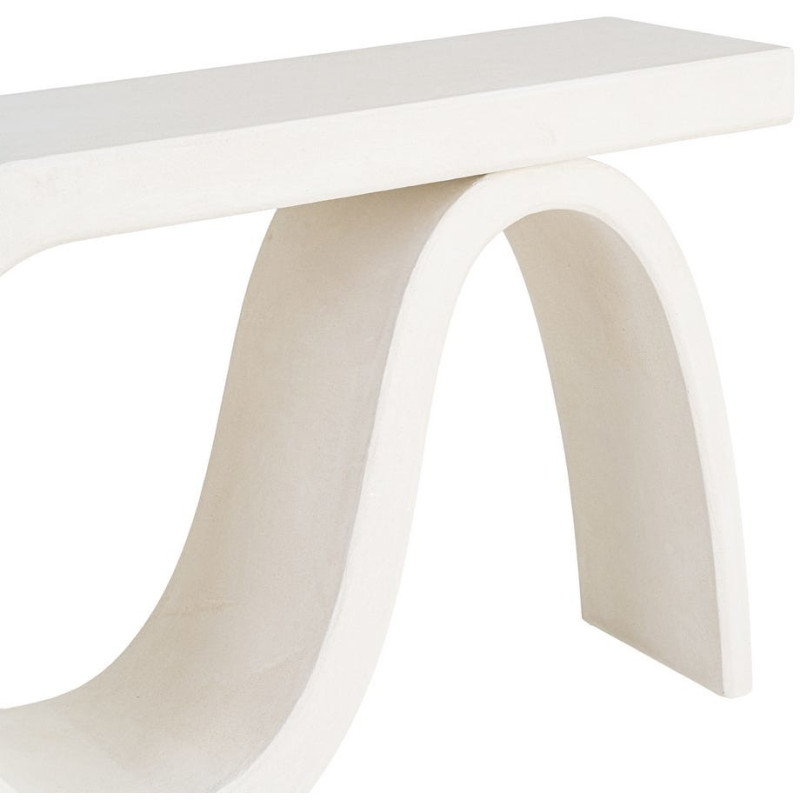 Console design MDF blanc 115 x 37,5 x...