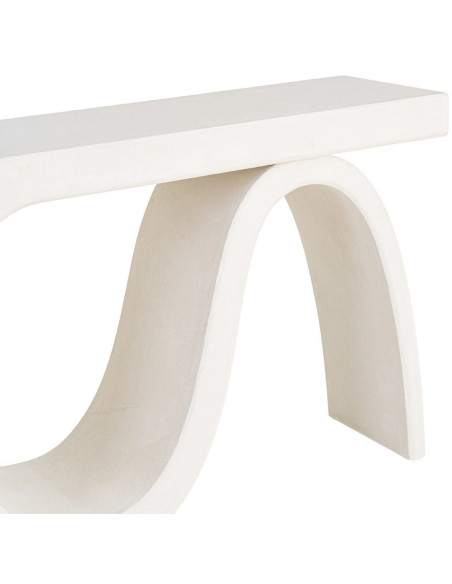 Console design MDF blanc 115 x 37,5 x H80 cm Wilma