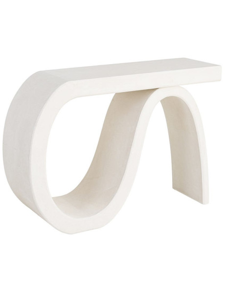Console design MDF blanc 115 x 37,5 x H80 cm Wilma