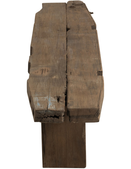 Banc bois recyclé massif marron 190 x 38 x 46 cm Arwen