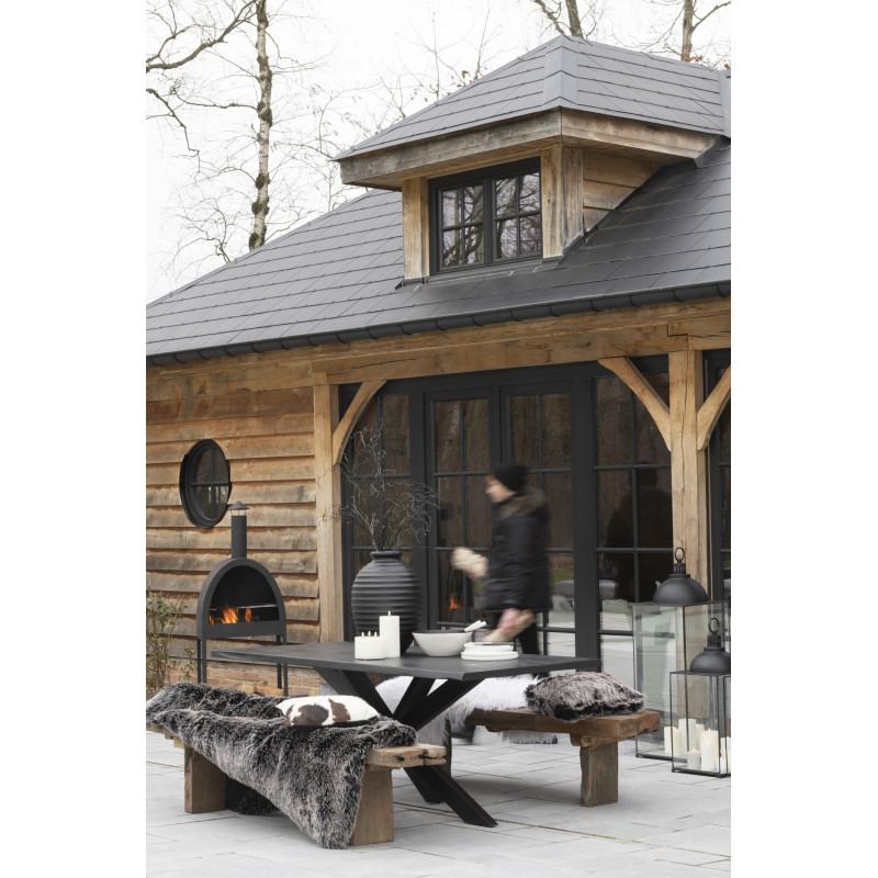 Banc bois recyclé massif marron 190 x...
