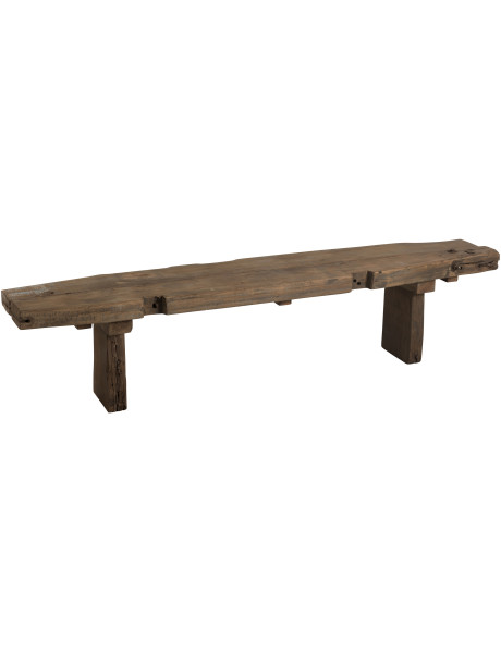 Banc bois recyclé massif marron 190 x 38 x 46 cm Arwen