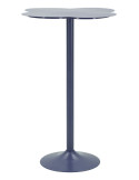 Table de bar bleu canard en métal Ø 60 x 103 cm Clox