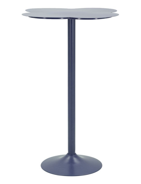 Table de bar bleu canard en métal Ø 60 x 103 cm Clox