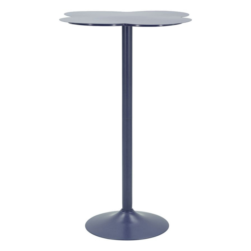 Table de bar bleu canard en métal Ø...