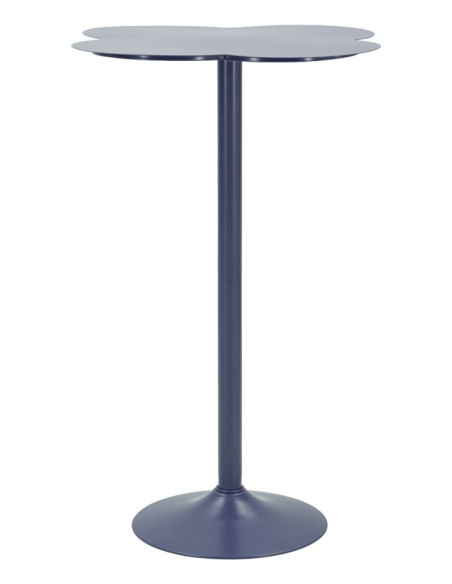Table de bar bleu canard en métal Ø 60 x 103 cm Clox