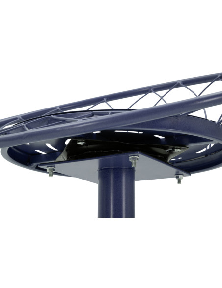 Tabouret de bar bleu canard en métal 49 x 45 x 92 cm Clox