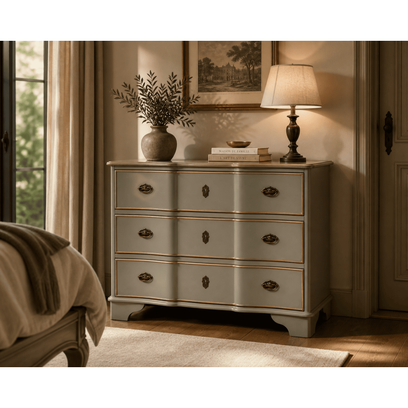 Commode bois de sapin taupe 100 x 50...