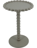 Table d’appoint ronde MDF taupe 38 x 55 cm Pearl