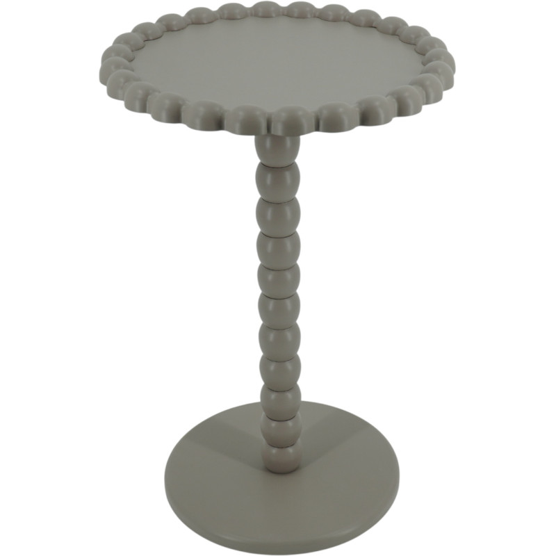 Table d’appoint ronde MDF taupe 38 x...