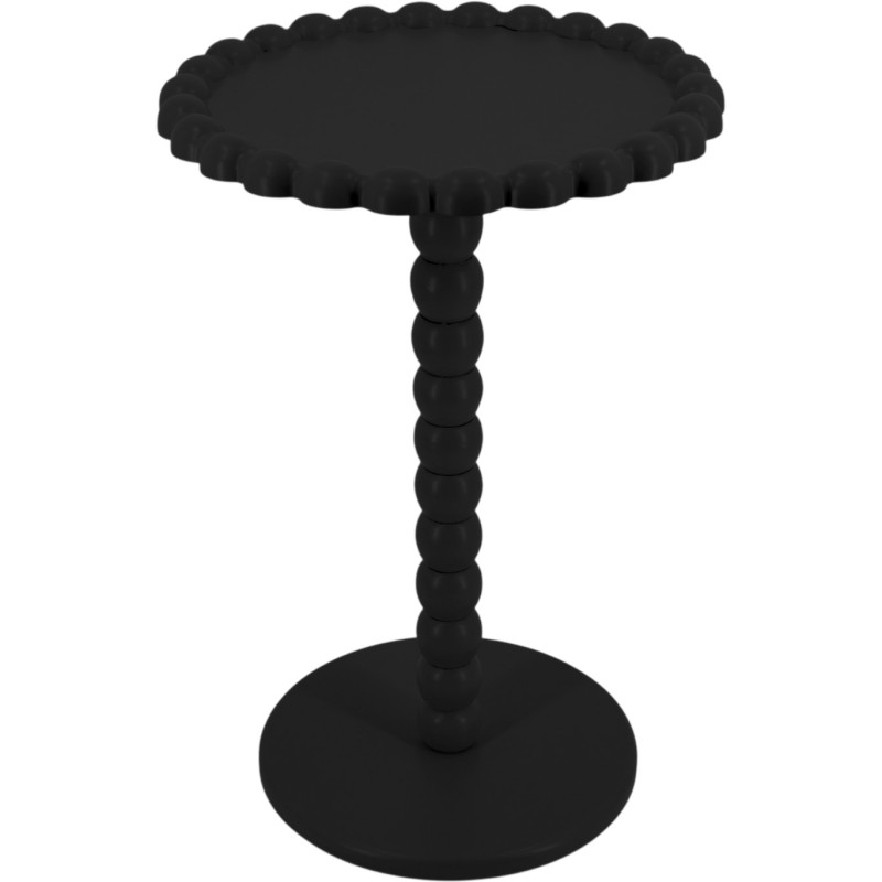 Table d’appoint ronde MDF noir 38 x...