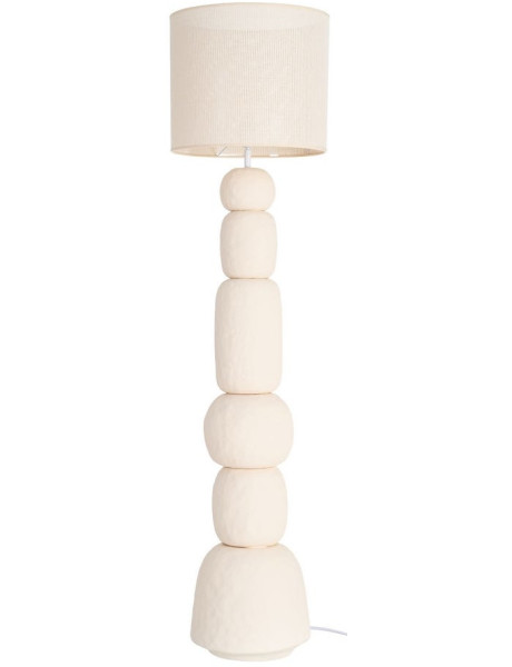 Lampadaire crème 154,5 cm en céramique Caldera