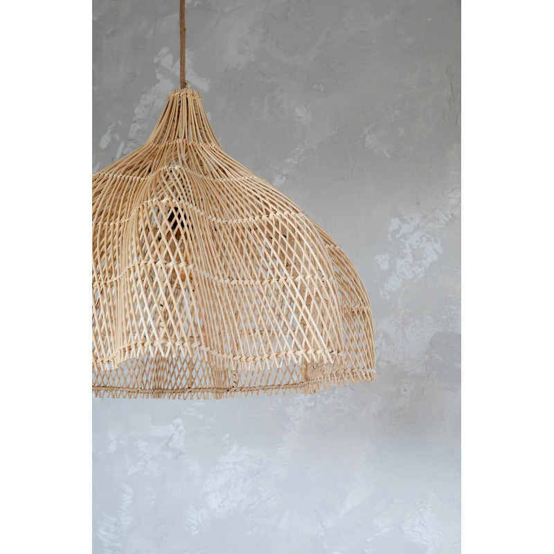 Abat-jour suspension en rotin naturel...