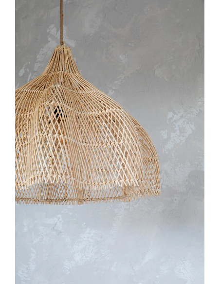 Abat-jour suspension en rotin naturel 60 x 60 x 50 cm The Whipped