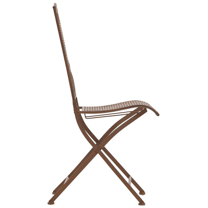 Chaise de jardin pliante en métal...
