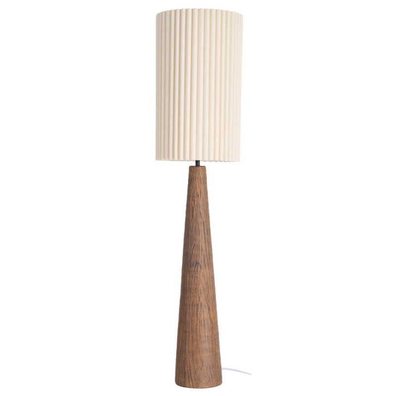 Lampadaire marron en résine avec...