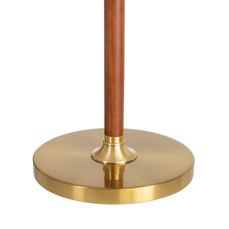 Lampadaire marron et or en frêne,...