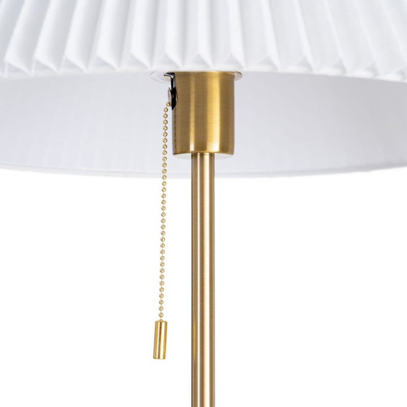 Lampadaire marron et or en frêne,...
