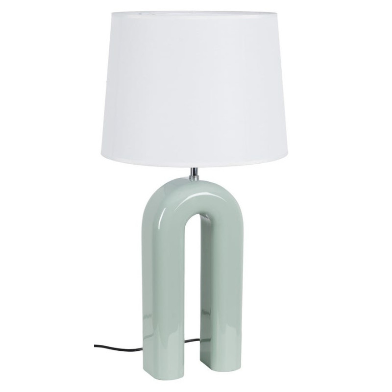 Lampe à poser vert sauge en MDF laqué...