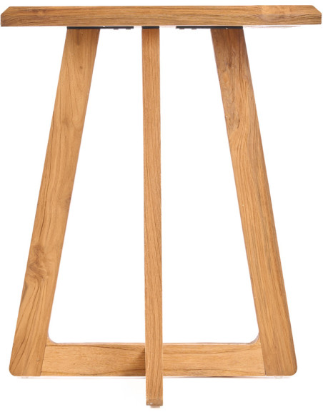 Table haute en teck naturel 70 x 70 x 100 cm The Cheers