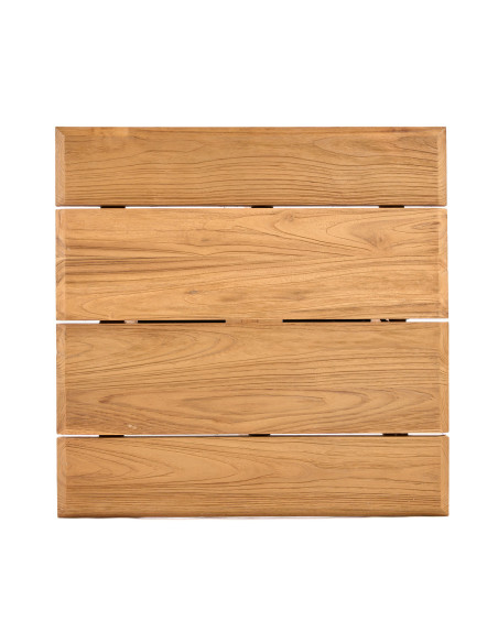 Table haute en teck naturel 70 x 70 x 100 cm The Cheers