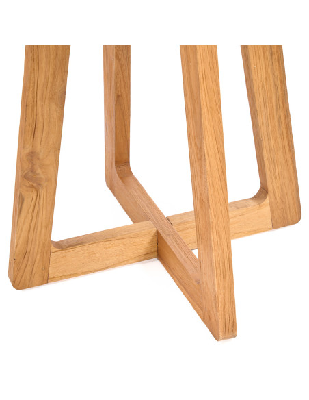 Table haute en teck naturel 70 x 70 x 100 cm The Cheers