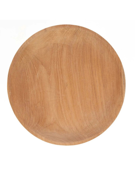 Plat à gâteau sur pied en bois naturel 24 x 24 x 16 cm The Kotak-Kotak