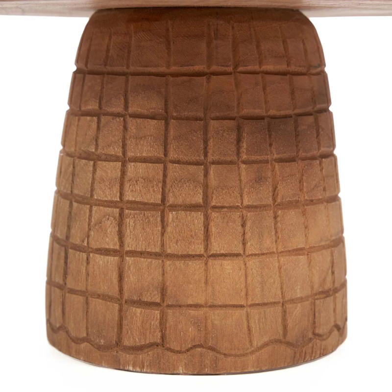 Plat à gâteau sur pied en bois...