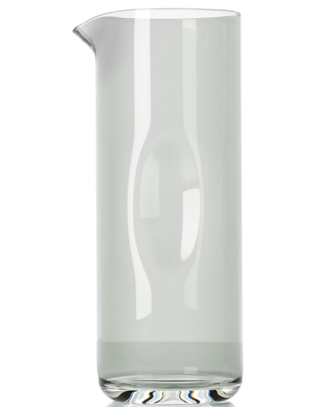 Pichet en verre fumé gris 11,5 x 11,5 x 26 cm The Grip