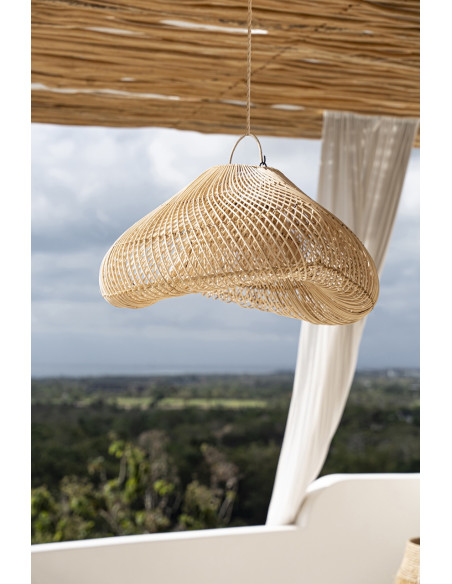 Suspension en rotin naturel 80 x 80 x 57,5 cm The Cloud