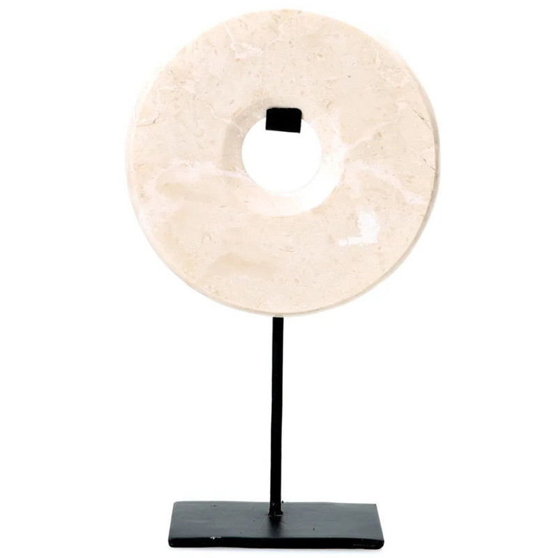 Objet décoratif disque en marbre...