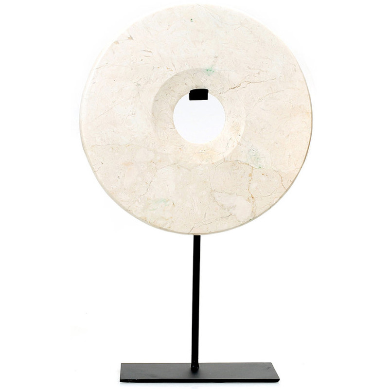 Objet décoratif disque en marbre...